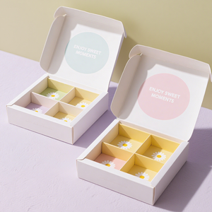 Bán buôn bao bì thực phẩm hộp biểu tượng tùy chỉnh bưu phẩm vận chuyển hộp cho Cookie bánh <span class=keywords><strong>Macarons</strong></span> Hộp quà tặng và túi giấy - Product Image 2