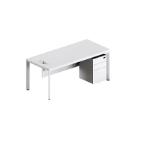 Scrivania Direzionale di Lusso di Alta Gamma, Ecologica e Moderna in Legno Resistente e Regolabile di Design per Ufficio per Boss, CEO e Manager