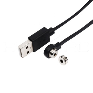 90 180 360 540 회전 마이크로 USB 데이터 동기화 연결 케이블 포고 2 핀 마그네틱 플러그 소켓 커넥터 케이블 pcb 어댑터 - Product Image 6