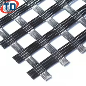 Vật nuôi hai trục <span class=keywords><strong>geogrids</strong></span> gia cố của kè siêu cao 40 40kn 80 80kn lưới Địa Lý <span class=keywords><strong>Polyester</strong></span> cho xây dựng cảng và bến tàu - Product Image 1