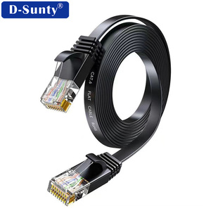 Câble Ethernet plat D-Sunty Cat6 1000 Mbps en cuivre pur, cordon de raccordement réseau RJ45 UTP 8 conducteurs torsadés - Product Image 5