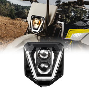 E-Mark faros de motocicleta Hi/<span class=keywords><strong>lo</strong></span> Beam 7000LM blanco DRL LED proyector faro para Dirt Bike Endruo para Husqvarnas 2017-2021 - Product Image 2