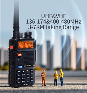 Radio bidirectionnelle Alervites One Step Frequency Match AT-5RX 3-5 km double bande UHF/VHF Baofeng UV-5R mise à jour 5RX Talkie-walkie portable - Product Image 1