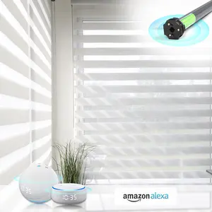 Maßge schneiderte automatische Zebra-Jalousien Dekorative Polyester-Zebra-Jalousien Smart Wireless Google-Jalousien