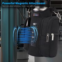 Sac de sport magnétique personnalisé pour hommes et femmes, petit sac bandoulière magnétique pour l'entraînement, les voyages et les sports, avec porte-bouteille d'eau, sac de sport pratique