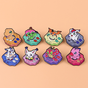 日本动漫人物胸针徽章时尚精灵动物独角兽龙兔珐琅翻领别针 - Product Image 1