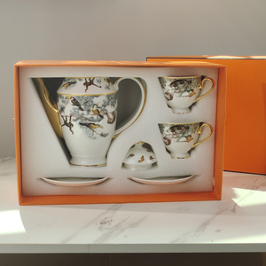 Service à thé en porcelaine fine de style européen, série Jungle, best-seller de haute qualité - Product Image 2