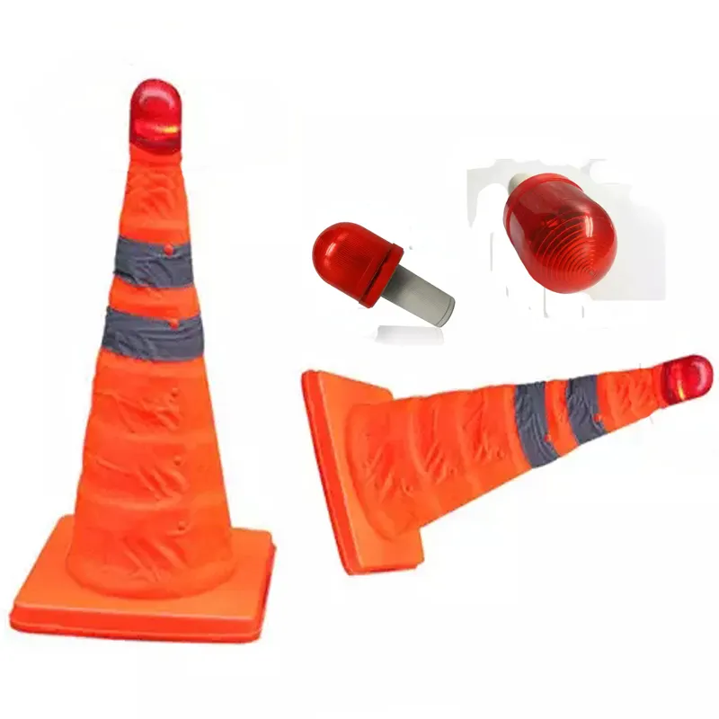 3V Two 7# Battery Power Traffic Cone Top Warning Light