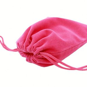 Pochette en velours à prix d'usine pour bracelets, bijoux, colliers et perles – Sac à bijoux en velours avec cordon de serrage - Product Image 6