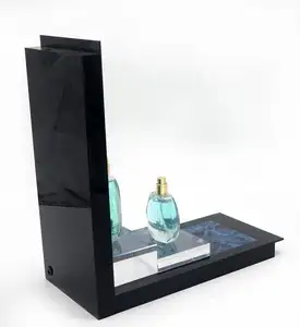 Présentoir de parfum en acrylique, 10 pièces, Design personnalisé, produits cosmétiques, LED