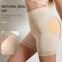 Shorty sculptant rembourré en dentelle pour femme, rehausseur et amplificateur de fesses, avec rembourrage plus épais personnalisé