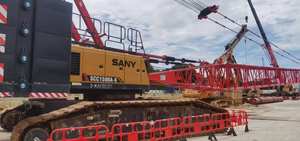 Grues à chenilles de levage de 150 tonnes et 250 tonnes d'occasion Sany 1500 SCC1500A, grue à chenilles lourde prête à travailler - Product Image 4