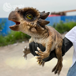 Marioneta de mano de dinosaurio personalizada de alta calidad-Modelo de anquilosaurio para actuaciones al aire libre de bebés - Product Image 5