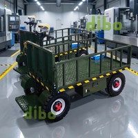 Carretilla Eléctrica de Plataforma Plana para Almacén y Jardín, Transporte sin Esfuerzo, Gran Capacidad de Carga, 1 Tonelada, 2 Toneladas