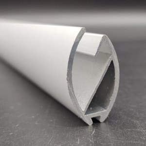 Rail de rideau en forme de U en alliage d'aluminium, 6 mètres, blanc, durable, pour stores enrouleurs - Product Image 1