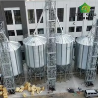 Silo à grains galvanisé avec fond conique pour un déchargement rapide et complet des matériaux