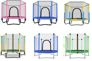 <span class=keywords><strong>Trampoline</strong></span> pour bébé CreateFun, jouet de <span class=keywords><strong>trampoline</strong></span> de 60 pouces, <span class=keywords><strong>petit</strong></span> <span class=keywords><strong>trampoline</strong></span> pour tout-petits, <span class=keywords><strong>trampoline</strong></span> d'intérieur pour enfants avec filet de sécurité - Product Image 2