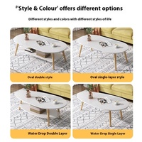 Table Basse Moderne et Créative en Bois pour Salon, Petite Table d'Appoint Simple pour Canapé, Maisons en Location et Balcons