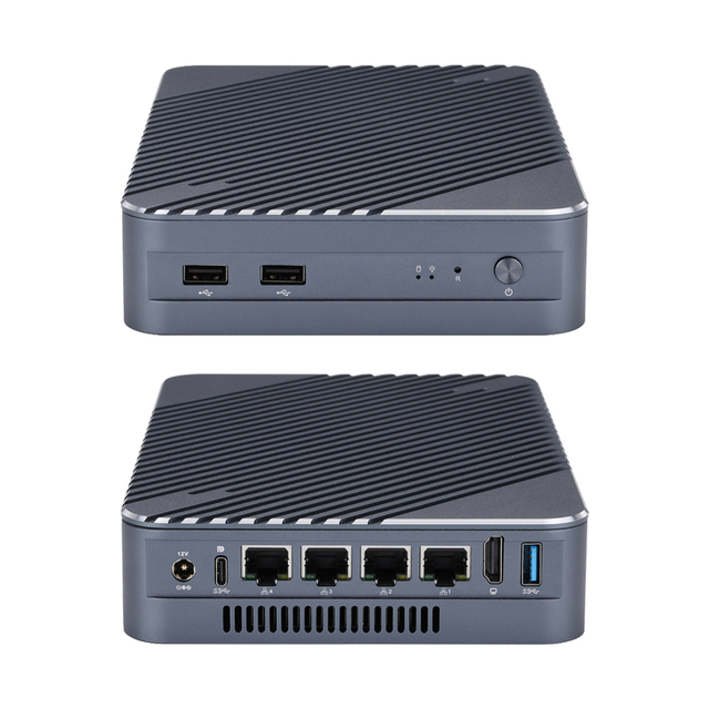 Qotom Thin Client PC Classic Design 4 Slot SSD Mini Desktop NAS Storage Server