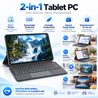 Laptop Tablet PC 2 in 1 11,97 Inci 2000x1200 IPS Intel Pentium Gold 6500Y RAM 12GB SSD 256GB Keyboard Lepas Pasang untuk Penggunaan Kantor
