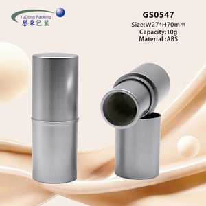 Contenitore Cosmetico Vuoto in Plastica ABS da 10g con Logo Personalizzato, Tubo <span class=keywords><strong>per</strong></span> Fondotinta Argento, Confezione con Etichetta Privata - Product Image 1