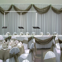 Support de toile de fond en aluminium robuste pour événements, structure réglable pour mariages et décorations d'événements