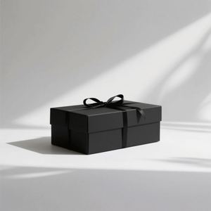 Boîtes d'emballage rigides magnétiques personnalisées en matériaux recyclés écologiques, avec pelliculage mat, revêtement UV, gaufrage, logo personnalisé et éponge - Product Image 3