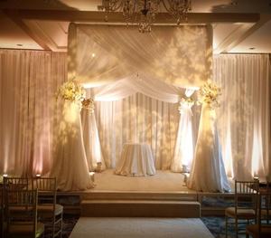 Wedding Backdrop Stand Adjustable Uprights Telescopic Slip Fit Upright 5-26ft Drape System Event - Product Image 5