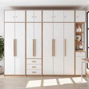 Armario de dormitorio doble, Guardarropa de Casal, Armario de habitación estándar personalizado, Muebles de almacenamiento para dormitorio - Product Image 4