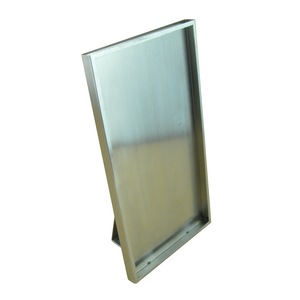 In Acciaio Inox Spazzolato <span class=keywords><strong>Da</strong></span> Tavolo In Metallo Top Sign Poster Display Rack - Product Image 6