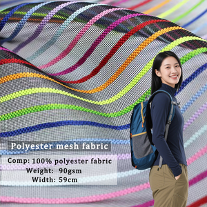100% <span class=keywords><strong>Polyester</strong></span> Ba Lô Đồng Bằng Dệt Kim Không Khí Lưới Bánh Sandwich Lưới Vải Sản Phẩm Giày Lót 3D Vải - Product Image 1