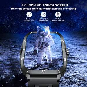 Montre intelligente 1.96 "pouces écran HD tactile complet pour Android et <span class=keywords><strong>iPhone</strong></span> BT appel 430mAh capacité de la <span class=keywords><strong>batterie</strong></span> montres intelligentes - Product Image 2