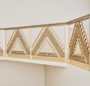 סגנון חדש עץ באלסטר זכוכית מעקה נירוסטה הבזח למינציה זכוכית למינציה - Product Image 4