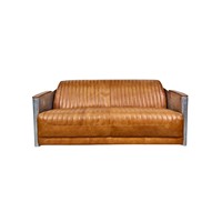 Fauteuil en cuir de style industriel, chaise de pilote, revêtement de qualité supérieure, assise confortable et design élégant pour le bureau et la maison