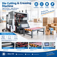 Machine de découpe et de rainurage pour carton ondulé, équipement de production d'emballages en carton ondulé