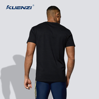 T-shirt pour homme Kuenzi, coupe classique, doux, respirant, 100% coton, 230 g/m², en vrac, prêt à être expédié, étiquette privée, blanc pour impression