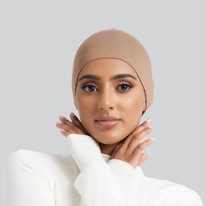 ฮิญาบคลุมผมสีพื้นแบบสวม ยูนิเซ็กซ์ สำหรับชาวมุสลิม เนื้อผ้านุ่ม ปรับแต่งได้ ใส่สบาย น้ำหนักเบา ระบายอากาศดี นุ่มสบาย สไตล์อิสลาม - Product Image 2