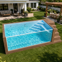 Magnifique piscine hors sol en fibre de verre, jacuzzi et spa préfabriqués en FRP pour adultes, pour la maison et les loisirs en plein air.