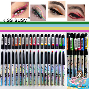Kiss Susy 29-Color 2-en-1 <span class=keywords><strong>Eyeliner</strong></span> Lip Liner Gel Pen Nouveau Maquillage Liquide Minéral Rotatif Longue Durée Anti-Sueur Pas Facile Smudge - Product Image 1