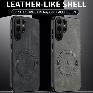 <span class=keywords><strong>Coque</strong></span> de protection magnétique en cuir PU de luxe pour Samsung <span class=keywords><strong>Galaxy</strong></span> S26 Ultra S25 Edge S23 + S24 FE A37 A57 A27 - Product Image 1