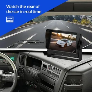 Otomobil araç güvenlik kamerası Set Wifi kamera sistemi mobil DVR 4 kanal 1080P sistemi MDVR GPS 4G DC 12v IP68 araba kafalık ekran 2g