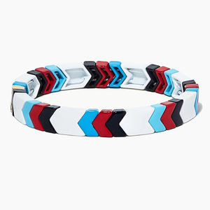 ขายร้อน <span class=keywords><strong>Lgtb</strong></span> เคลือบสายรุ้งกระเบื้องสร้อยข้อมือแฟชั่นตารางลูกปัดสร้อยข้อมือ - Product Image 5