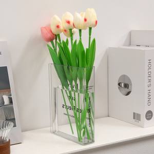 Jarrones con Formas Novedosas para Libros, Decoraciones de Escritorio para el Día de San Valentín, Rosas Preservadas Artificiales de Larga Duración (3-5 Años) - Product Image 1