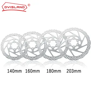 DYISLAND Stainless Steel Rotor Disc 140MM 160MM 180MM 203MM /Thick 1.8mm Bicycle Hydraulic Brake Disc