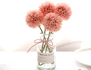 Ping Pong Chrysanthemums Living Room Potted Plants Simulated Dandelion Balls