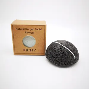 BlueBird Tùy Chỉnh 100% Mặt Tự Nhiên Tẩy Tế Bào Chết Chăm Sóc Da Nhãn Hiệu Riêng Hữu Cơ Konjac Sponge Esponja Konjac