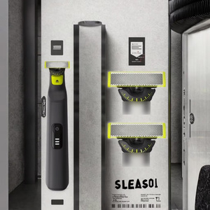 Têtes de coupe jetables pour tondeuse à cheveux électrique, vente en gros d'usine, avec lame de barbier 440C, lames de rechange sûres en acier inoxydable - Product Image 2