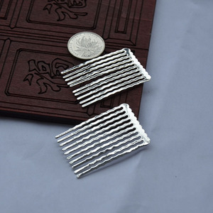 Copper <b>Hair</b> <b>Comb</b> 35x50mm Gold Silver Plated Antique Style DIY Accessory - Product Image 3