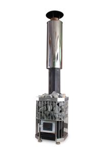 Sauna tonneau en bois de cèdre rouge 4-8 personnes extérieur avec poêle à bois - Product Image 5