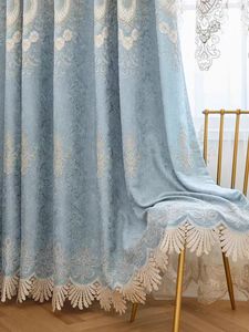 Escaparate de bordado vintage, cortinas opacas de lujo para dormitorio y sala de estar - Product Image 2